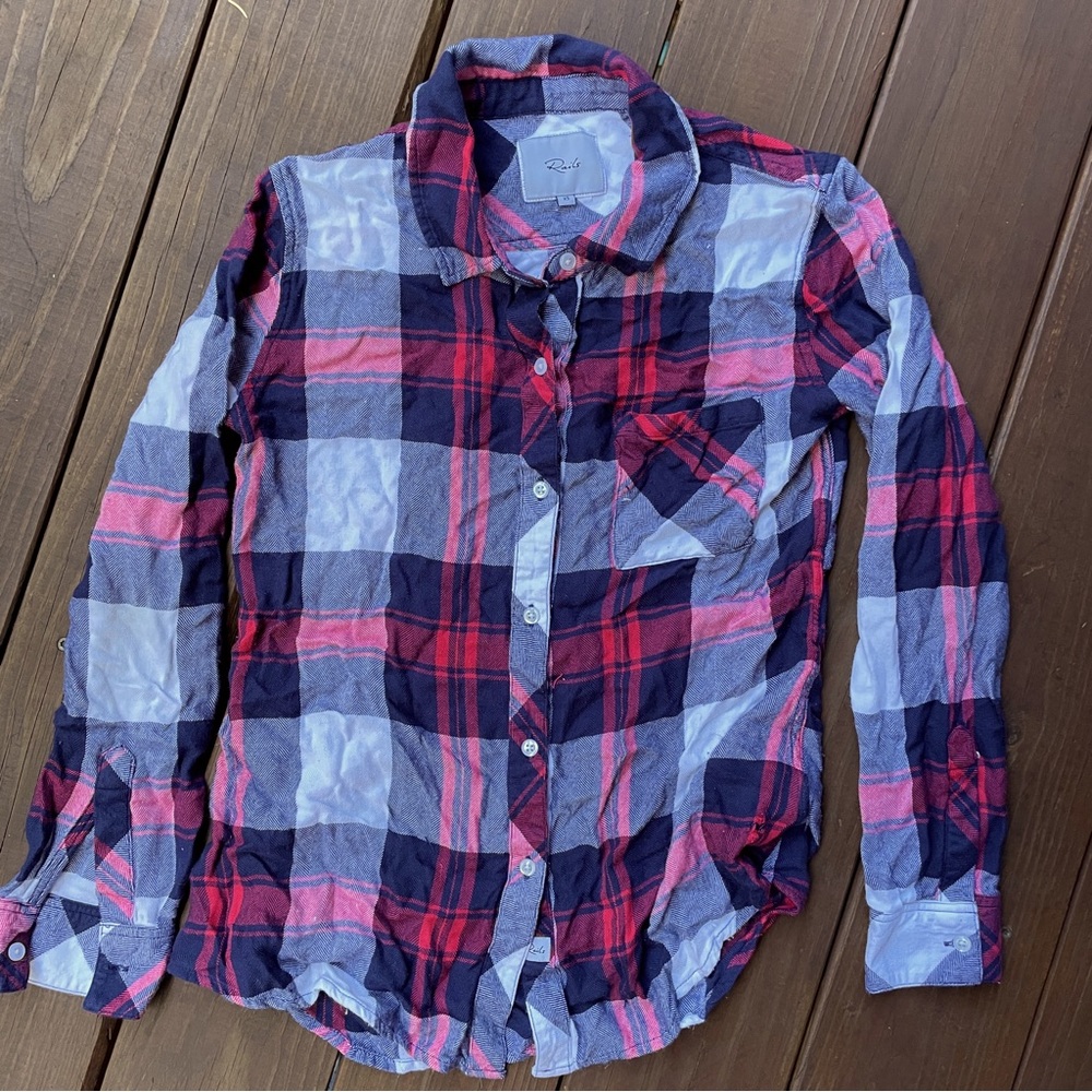 Rails - Red, White and Blue Plaid Button Down